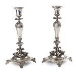 S. G. Raudner (1795, Wrocław – 1860), A Pair of Candlesticks from Książ Castle, 1836