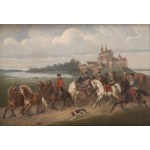 January Suchodolski, przypisywany (1797 Grodno - 1875 Bojmie), Wyjazd Mikołaja Krzysztofa Radziwiłła (zw. Sierotka) z Nieświeża