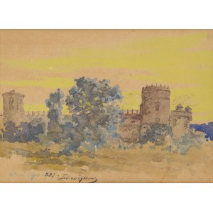 Tadeusz Rybkowski (1848 Kielce - 1926 Lwów), Zamek Sapiehów w Krasiczynie, 1897
