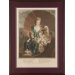 Simon Vallée (1680 - 1730), Portret hrabiny Cosel z synem, 1712-1730