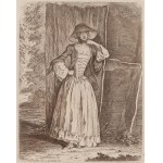 Daniel Chodowiecki (1726 Gdańsk - 1801 Berlin), Stojąca dama (Panna Quantin), 1758