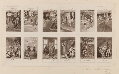 Daniel Chodowiecki (1726 Gdańsk - 1801 Berlin), „Taniec śmierci” („Der Totentanz”), komplet 12 grafik, 1791