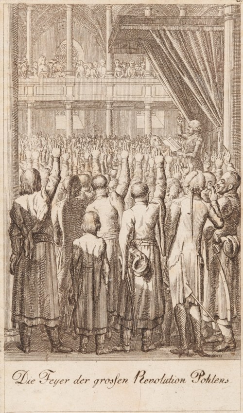 Daniel Chodowiecki (1726 Gdańsk - 1801 Berlin), „Święto wielkiej rewolucji w Polsce” (