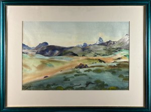 Rafał MALCZEWSKI (1892 Kraków - 1965 Montreal), Widok na Assiniboine