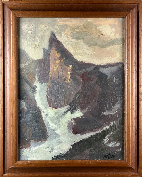 Franciszek WÓJCIK (1903 Wojciechowo -1984 Zakopane), Tatry- widok na Mnicha