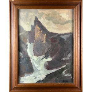 Franciszek WÓJCIK (1903, Wojciechowo – 1984, Zakopane), The Tatra Mountains—View of Mnich