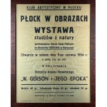 Afisz wystawy uczniów Szkoły Sztuk Pięknych im. Wojciecha Gersona w Warszawie, 1934