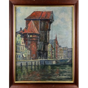 Jan KRAJEWSKI (?) (20. Jahrhundert), Kranich an der Motława