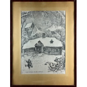 Bronisław Piotr KOPCZYŃSKI (1882, Warsaw–1964, Warsaw), “The Manor House in Rybaki,” 1916