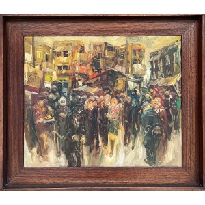 Moshe CHAUSKI (1935 Wilno - 2014 Izrael), Scena miejska