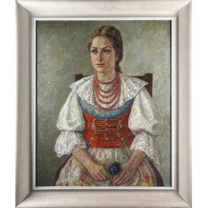 Marian Teofil WYROŻEMSKI (1913-2000), Dziewczyna w śląskim stroju