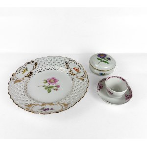 Meissen Porcelain Manufactory, set of three pieces