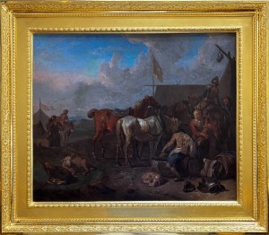 Przyp. Pieter Van BLOEMEN (1674-1720), Żołnierze w obozie