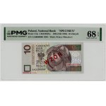 10 zlotych, 1994, SPECIMEN, No. 1094, PMG 68 EPQ, MAX NOTA