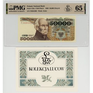 50,000 zlotys, 1989, T series, Lucow Collection, PMG 65 EPQ