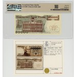 50,000 zlotys, 1989, T series, Lucow Collection, PMG 65 EPQ