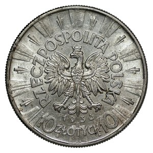 10 zlotych, 1936, Józef Piłsudski
