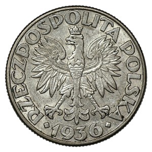 2 złote 1936, Żaglowiec