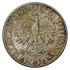 2 złote 1936, Żaglowiec