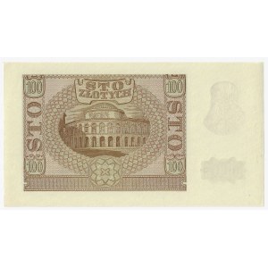 100 zlotych, 1940, Series B, ZWZ counterfeit from the occupation period