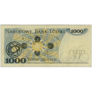 1,000 zlotys, 1982 reissue, GB series, Bank iCeski, COUNTERFEIT