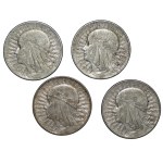 Zestaw 5 złotych 1933 Głowa kobiety