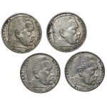 Niemcy, III Rzesza, zestaw 2 marki 1938-39