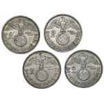 Niemcy, III Rzesza, zestaw 2 marki 1938-39