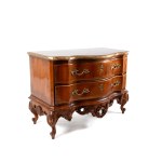 A pair of late Baroque chests of drawers
