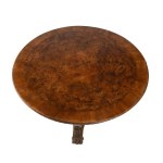 Table with a round top