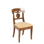 A pair of Empire-style chairs