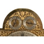 The mechanism of a grandfather clock