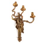 Three-candle wall sconce