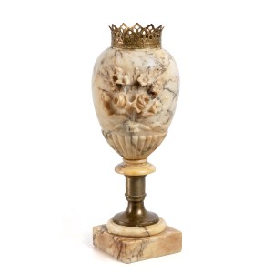 Vase with carved flowers