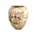 Vase with carved flowers