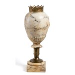Vase with carved flowers
