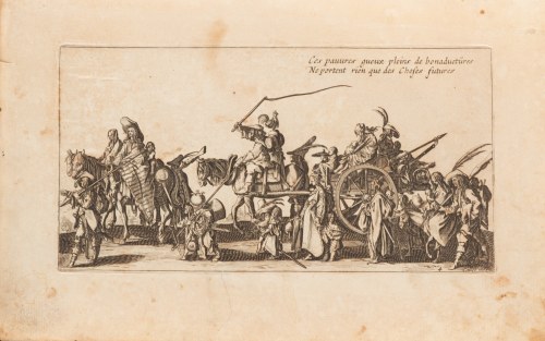 Jacques Callot (1592 -1635), z cyklu Cyganie, Romowie w drodze (4), 1621-1625
