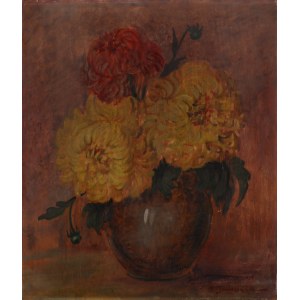 Michalina JANOSZANKA (1889-1952), Chryzantemy w wazonie