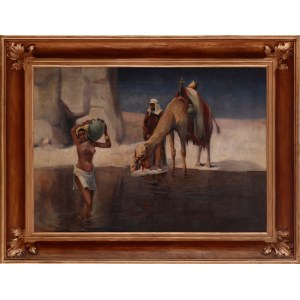 Mieczysław SERWIN-ORACKI (1912-1977), Scena orientalna