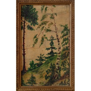 Unknown Artist, Landscape with a Birch Tree