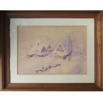 Paweł STELLER (1895-1974), « PAYSAGE D'HIVER SUR LA VISTULE », 1942