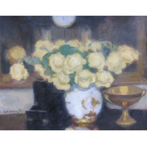 Alfons KARPIŃSKI (1875–1961), YELLOW ROSES