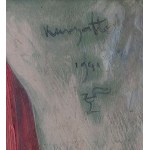 Czesław KURYATTO (1903–1951), PORTRAIT OF A WOMAN IN A RED SCARF