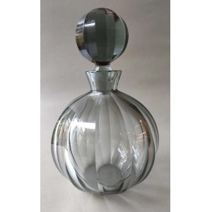 ART DECO DECANTER, 1930s, CZECHIA