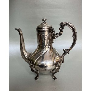 SILVER TEA PITCHER BY ALEXANDRE VAGUER, PARIS
