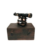 Antique Cooke, Throughton & Simms surveying/railway leveling instrument in its original case