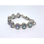 Silver Bracelet with Mystic Topaz Stones