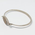 Silver "Bangel" Bracelet with a Tiger