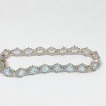 Silver Bracelet with Topaz