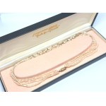 Quadruple gold necklace with freshwater pearls